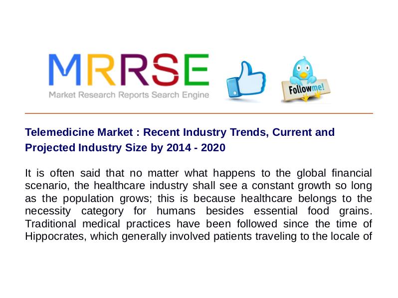 MRRSE Telemedicine Market