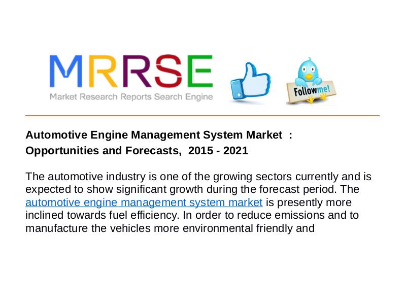 MRRSE Automotive Engine Management System Market