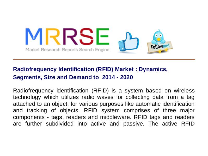 MRRSE Radiofrequency Identification (RFID) Market
