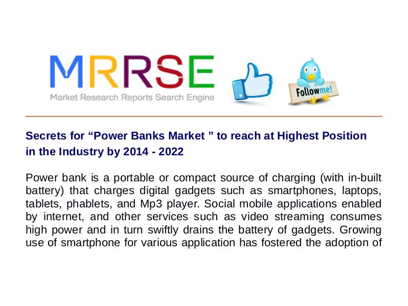 MRRSE Power Banks Market
