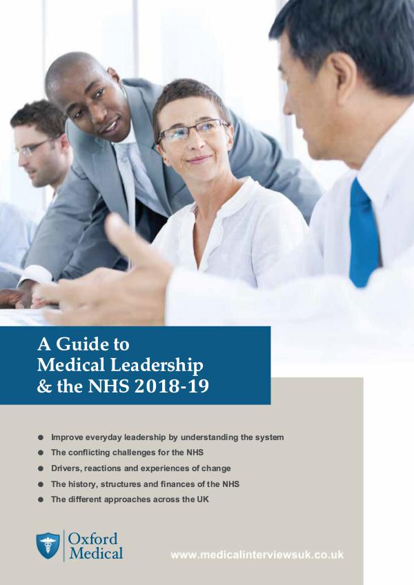 Preview A Guide to Medical Leadership & the NHS 2018-19 [PREVIEW] A Guide to Medical Leadership & the NHS_