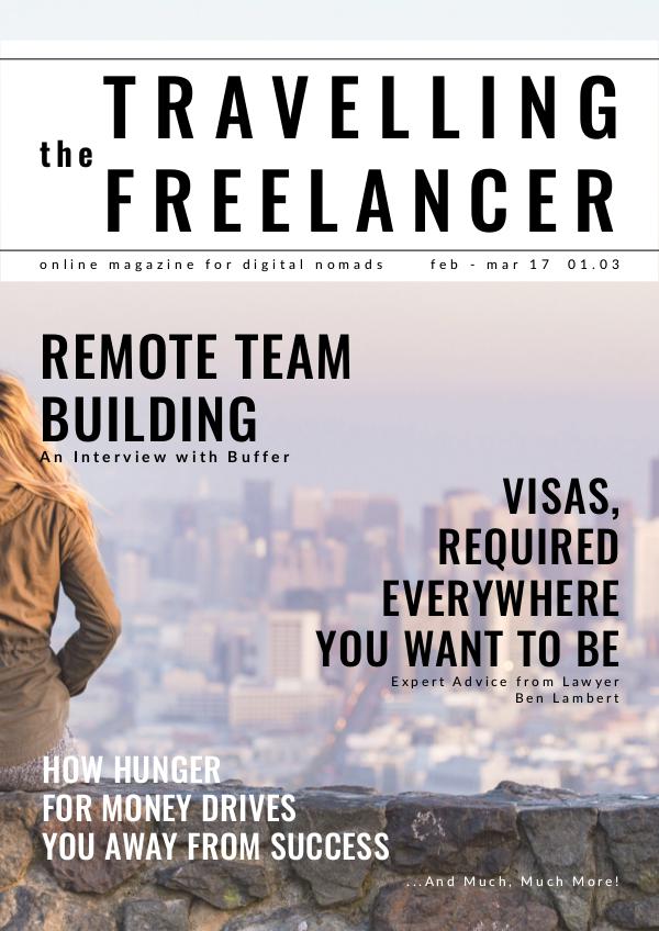 The Travelling Freelancer Feb-Mar 2017