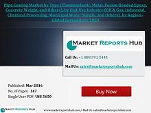 Pipe Coating Market to Register 4.5% CAGR by 2021