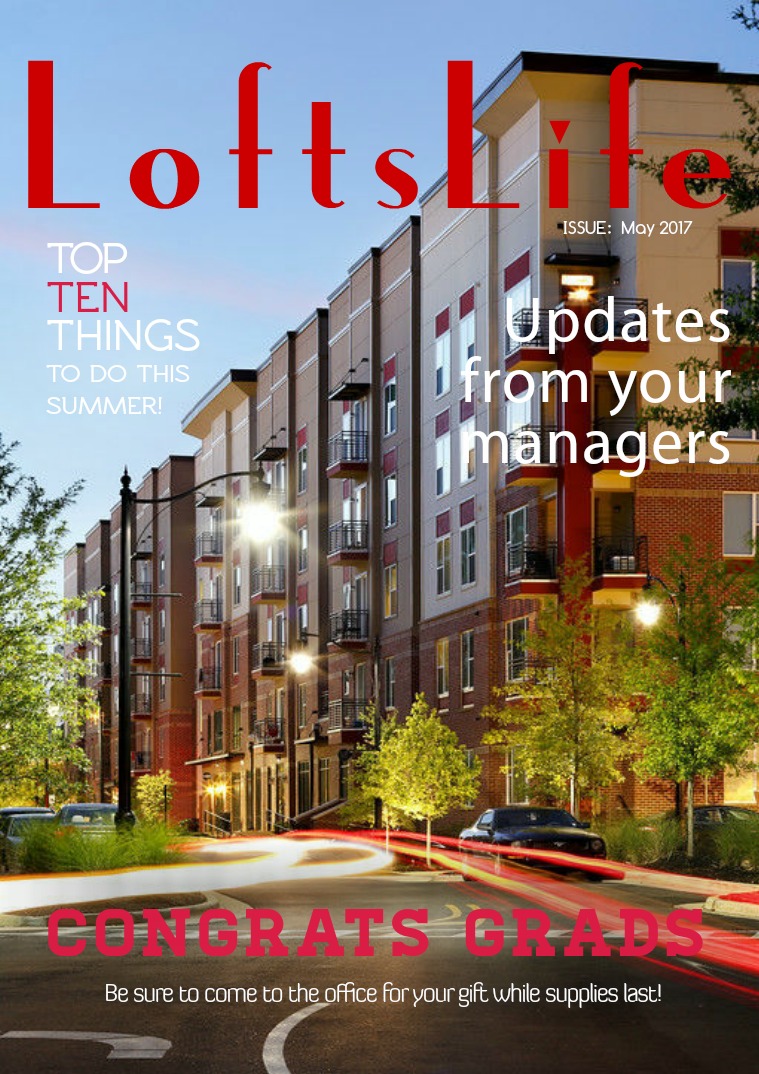 #LoftsLife Newsletter May 2017