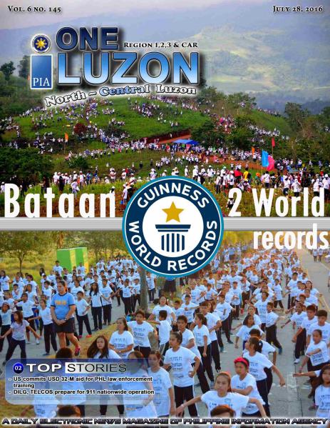 One Luzon e-news magazine 29 July 2016 vol.6 no. 145 Jul. 29 2016