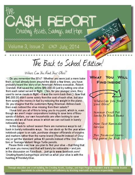 The CASH Report Volume 3, Issue 2