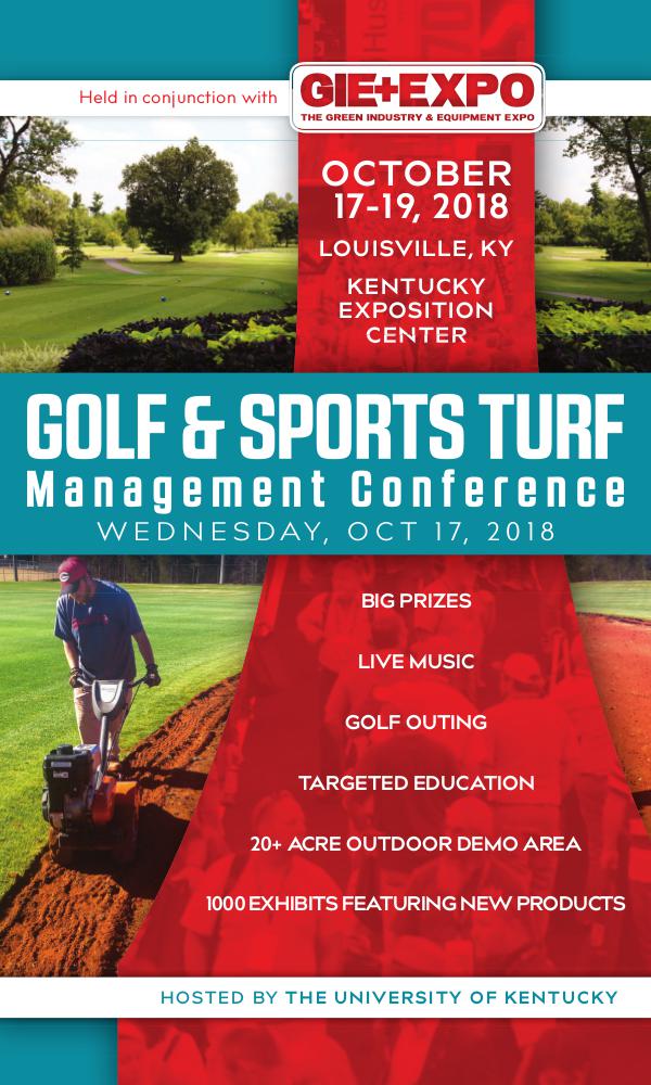 Golf & Sports Turf Management Conference 2018