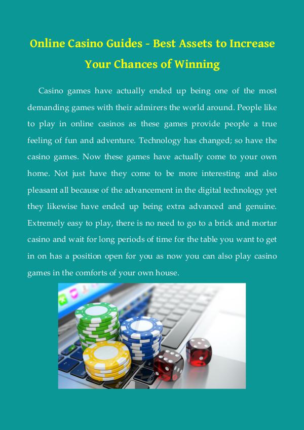 Online Casino Guides - Best Assets to Increase Your Chances of Win Online Casino Guides - Best Assets to Increase You