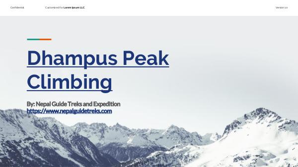 Dhampus Peak Climbing Nepal Dhampus Peak Climbing