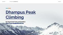 Dhampus Peak Climbing Nepal