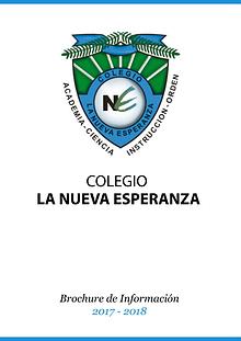 Brochure Colegio La Nueva Esperanza 2017