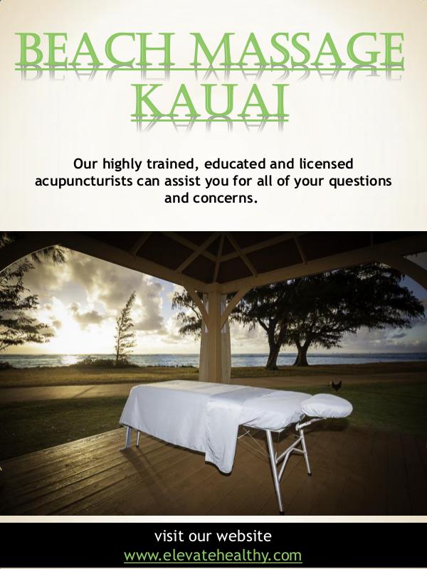 Beach Massage Kauai Beach Massage Kauai