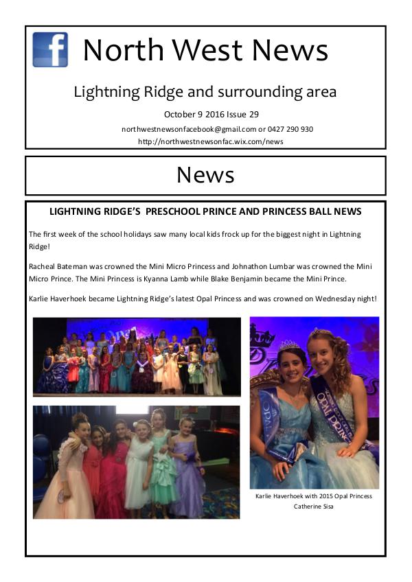 Issue 29 Issue 29 of North West News