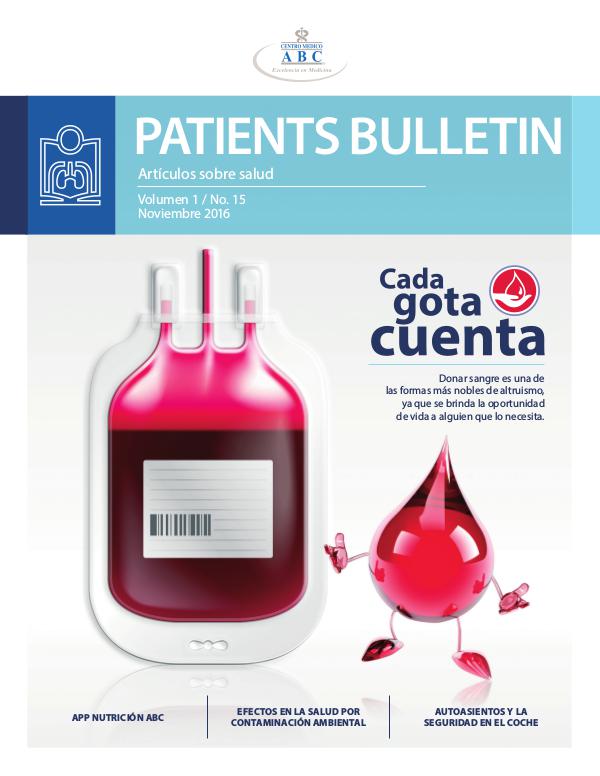 Patients Bulletin Volumen 1 /No. 15, Noviembre 2016