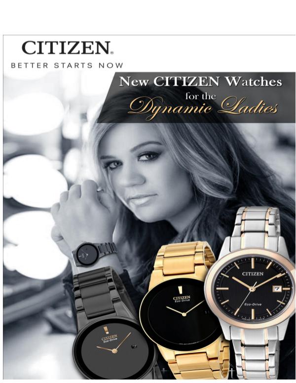 New Citizen Watches for the Dynamic Ladies New Citizen Watches for the Dynamic Ladies