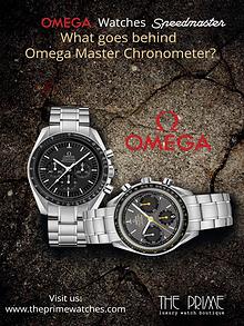 What goes behind Omega Master Chronometer?