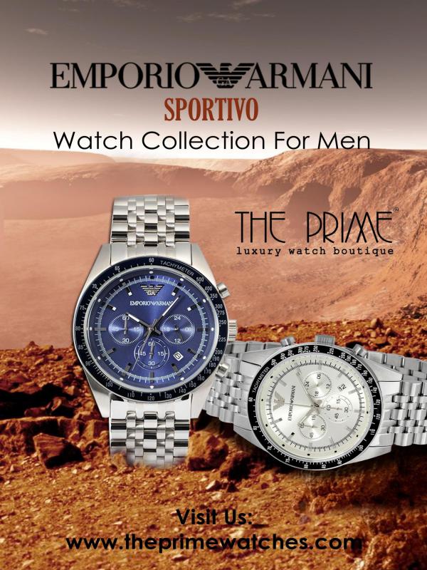 Emporio Armani Sportivo Watch Collection For Men Emporio Armani Sportivo Watch Collection For Men