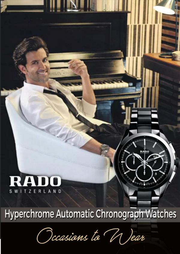 Rado HyperChrome Automatic Chronograph Watches – Occasions to Wear Occasions to Wear