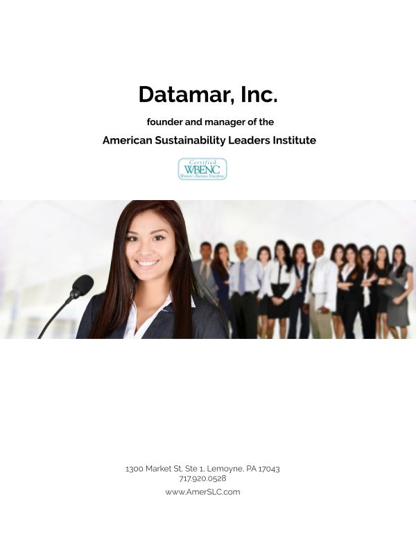 Datamar Inc and American Sustainability Leaders Institute About Datamar and AmerSLC