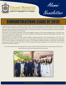 VMCHS Alumni Newsletter June 2013