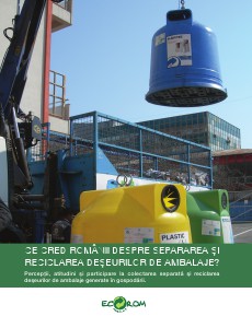 Alte publicatii Eco-Rom Ambalaje STUDIU DE PERCEPTIE SI PARTICIPARE LA COLECTAREA S