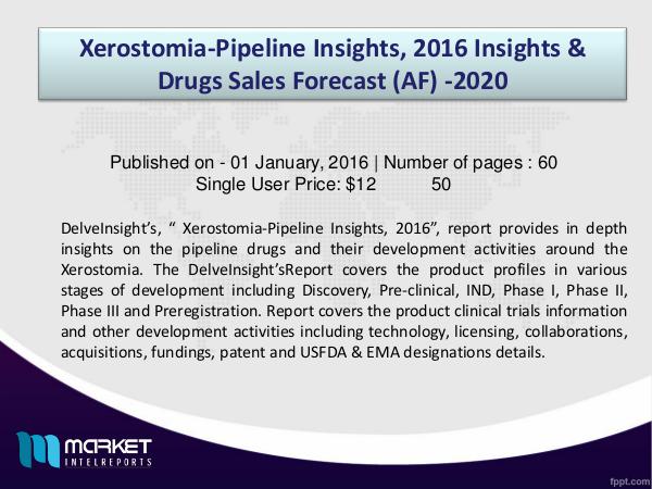 Xerostomia-Pipeline  Market Insights a