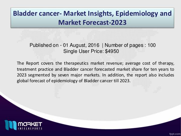 Bladder cancer- Market Insights Bladder cancer- Market Insights