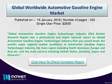 Automotive Gasoline Engine Market Analysis