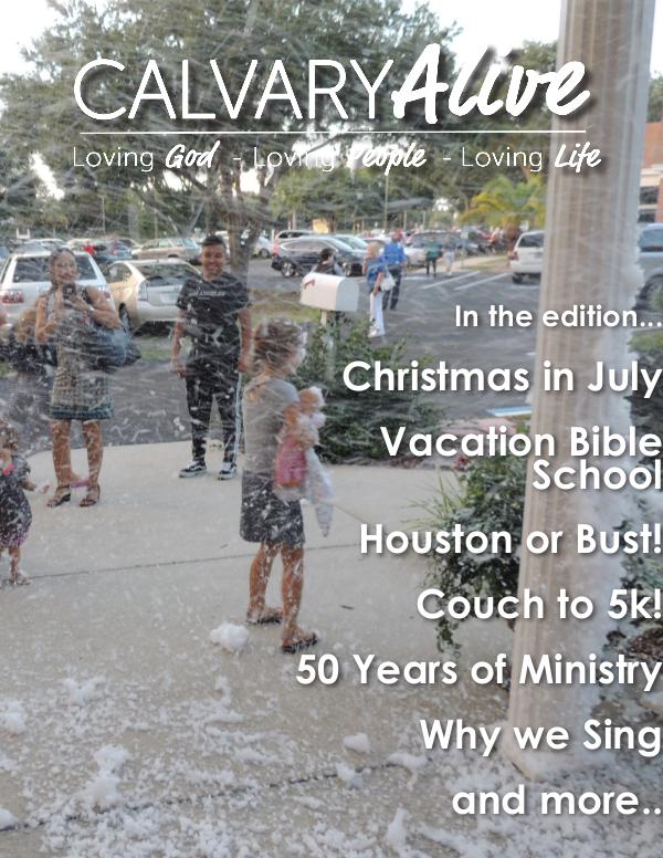 2017 July Calvary Alive Newletter