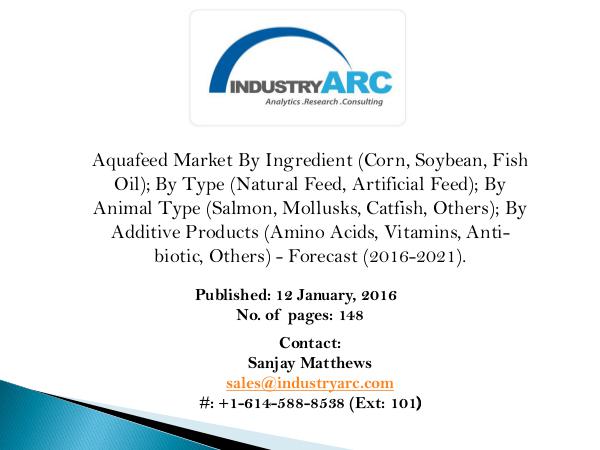 A global research study on Aquafeed Market A Global research on Aquafeed Market