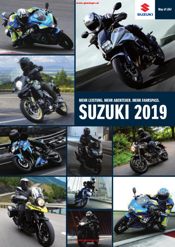 Ginzinger Aktionen 2019 Motorrad & Scooter & Moped Suzuki Katalog 2019 / Aktionen