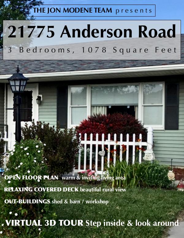 The Jon Modene Team Presents: 21775 Anderson Rd, Bowling Green