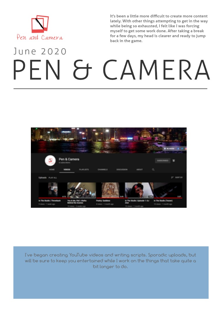 Pen & Camera June 2020