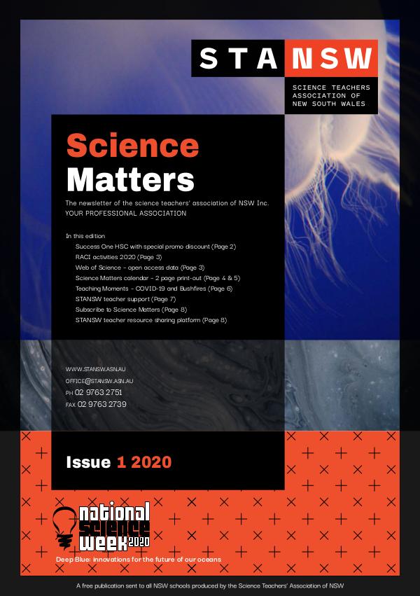 Science Matters Quarterly Newsletter (2020) Science Matters Newsletter #1 2020 March Term 1