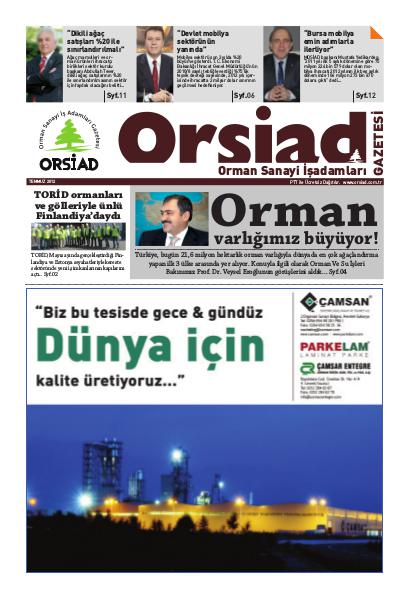 Orsiad Gazetesi Sayı 1 - Temmuz 2012
