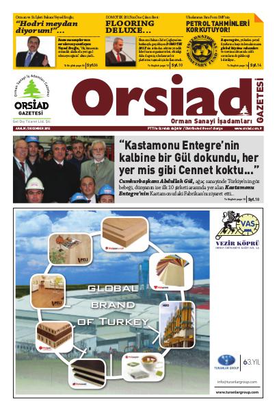Orsiad Gazetesi Sayı 6 - Aralık 2012