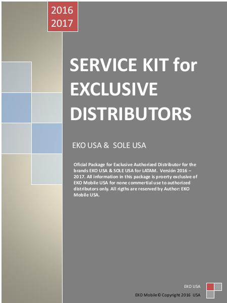 EKO & SOLE Exclusive Distributor Kit Version 2016 - 2017