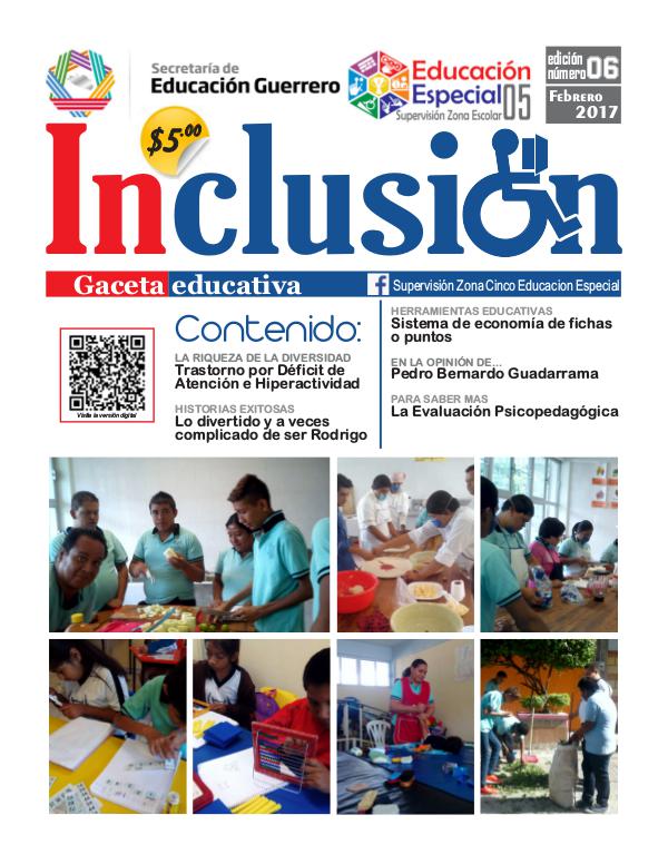 Inclusión. Gaceta Educativa 6a ed. Febrero 2017.