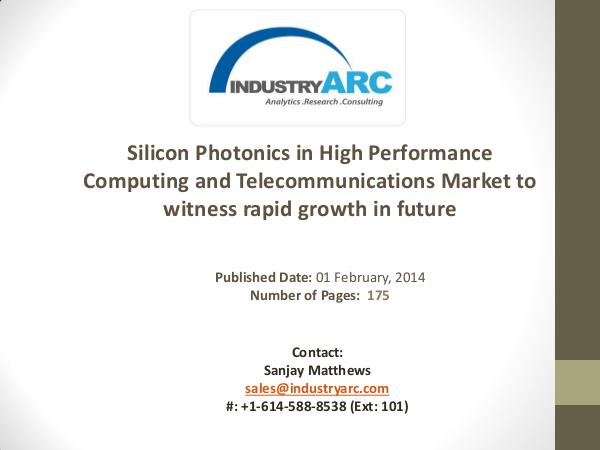 Silicon Photonics in High Performance Computing and Telecommunication Silicon Photonics in High Performance Computing an