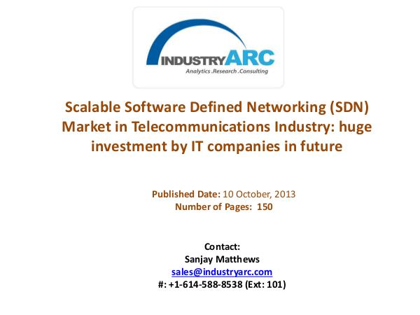 Scalable Software Defined Networking (SDN) Market Analysis | Industry Scalable Software Defined Networking (SDN) Market