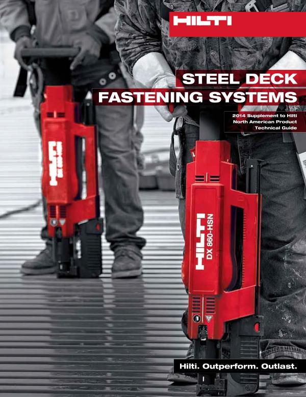 Product Technical Guides : US-EN Steel Deck Fastening Systems