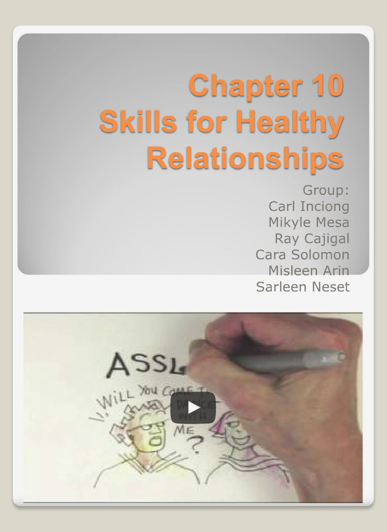 Skills for Healthy Relationships 3