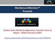 Xanthan Gum Market - Global Forecast to 2022