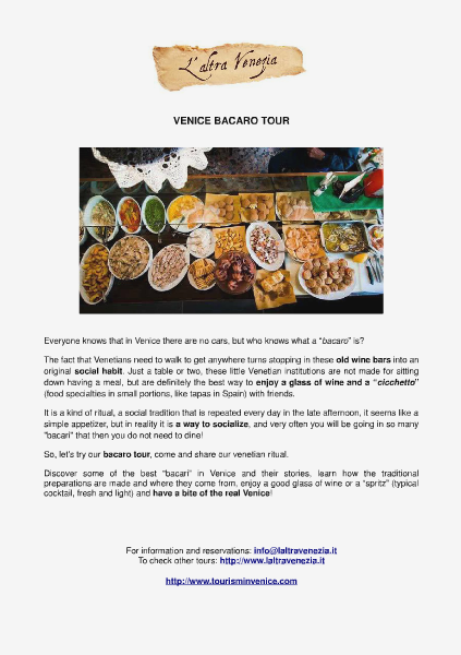Venice bacaro tour