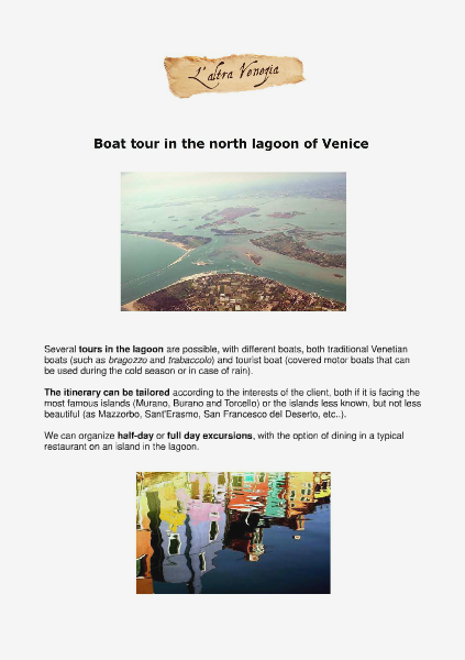 All about Venice Venice Lagoon Boat Tours