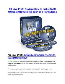 FB Live Profit review - A top notch weapon