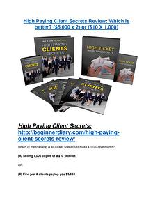 High Paying Client Secrets review & (GIANT) $24,700 bonus
