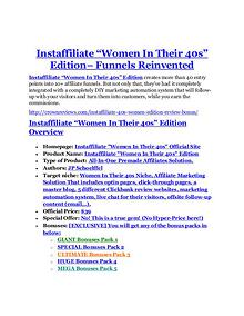 MarketingInstaffiliate 40s Women Edition review and giant bonus with +100 items