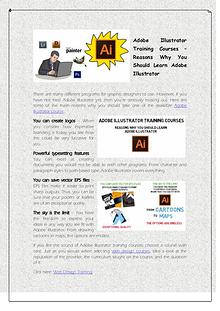 Adobe Illustrator Training Courses