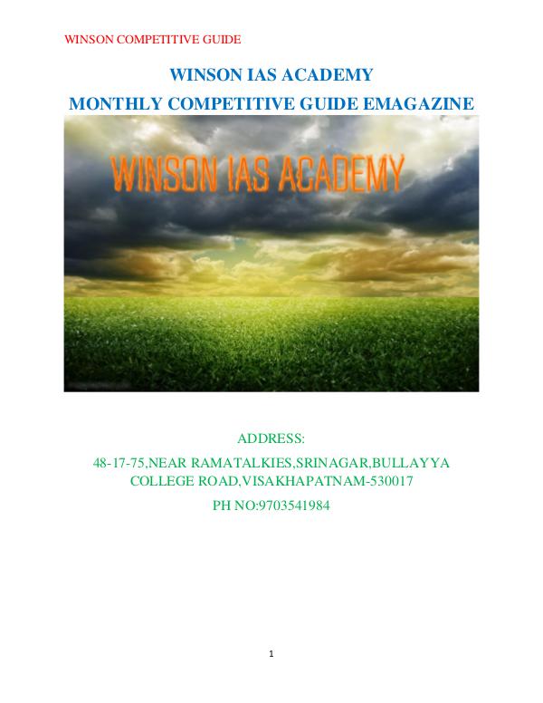 WINSON COMPETITIVE GUIDE oct2016